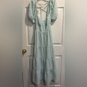 Elegant Light Blue Women's Dress